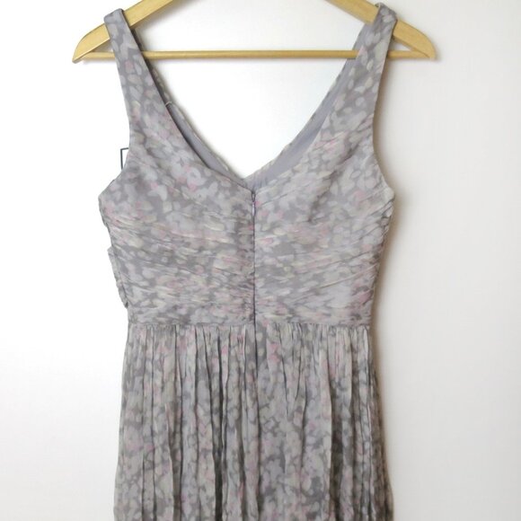 J. Crew Silk Chiffon Heidi Gown in Watercolor Size 2 - Picture 7 of 13